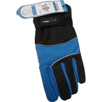 Cyklistické rukavice LONGUS rukavice Wind-breake, černá/modrá XL (LONGUS rukavice Wind-breake, černá/modrá XL)