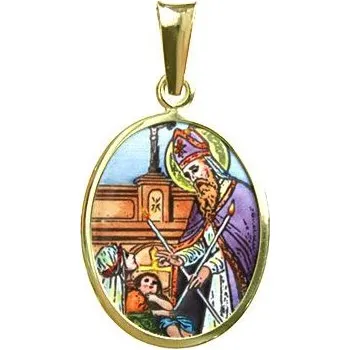 Přívěsek Aljančič Svatý Blažej madonka 166H zlato