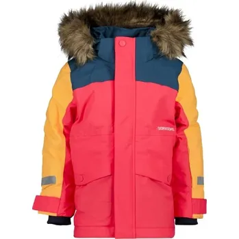 Chlapecká bunda Bunda D1913 BJARVEN dětská růžová/modrá/žlutá 80