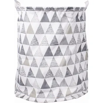 úložný prostor na hračky Bílo-šedý koš na hračky a prádlo BOWA