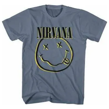Pánské tričko Merch Nirvana: Nirvana Unisex T-shirt: Inverse Smiley (x-large) XL 2022
