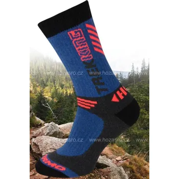 Pánské termo ponožky Hoza outdoor ponožky Thermo Trekking H3413 antracit/jeans/oranžová vel. 39-42