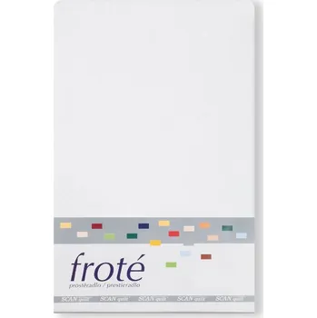 Prostěradlo SCANquilt napínací prostěradlo FROTÉ bílá 100 x 220 cm