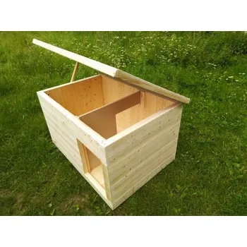 Bouda pro psa CASKRMENI.CZ Psí bouda zateplená s předsíňkou střední 80x80x120 cm