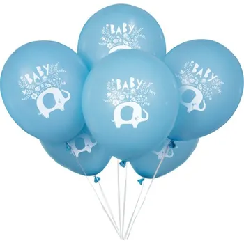 Balónek Unique Balónky latexové Baby Slon modrý 30 cm 8 ks