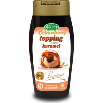Potravina 4Slim Čekankový toping 250 g slaný karamel