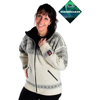 Dámský svetr Nordlys of Norway Norský svetr s membránou Mønstret bílá XXS