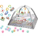 KiK Hrací deka s míčky KX5873_1 šedá