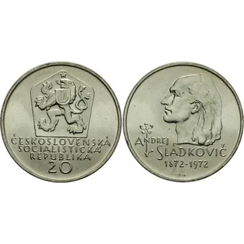 1972 - Pamětní mince Andrej Sládkovič - b.k.