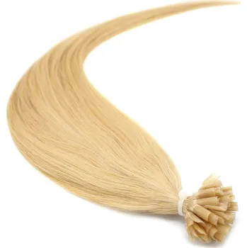 Příčesek 40cm vlasy evropského typu pro metodu keratin 0,5g/pr. – přírodní blond