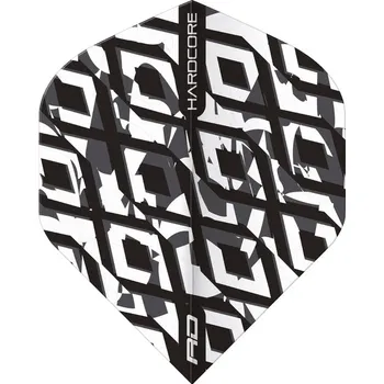 Příslušenství pro šipky Letky Red Dragon HARDCORE Radical Black & White