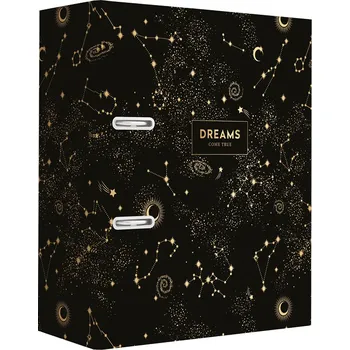 Pořadač pákový A4/75 Metallic Dreams Black Interdruk