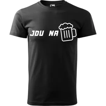 Pánské tričko Pánské tričko - Jdu na pivo Barva: Růžová, Velikost: L