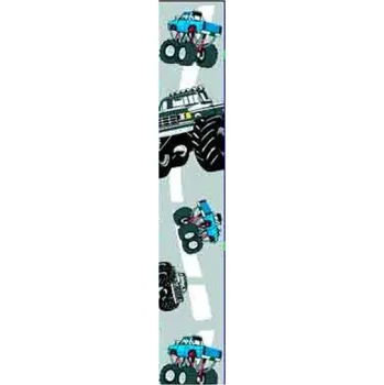 Kšandy Kalhotové šle dětské s potiskem VTC Monster Truck - šedé