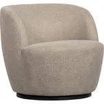 WOOOD Béžové čalouněné otočné křeslo Serena