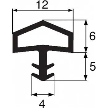 Interiérové dveře Těsnění DEVENTER S 7292