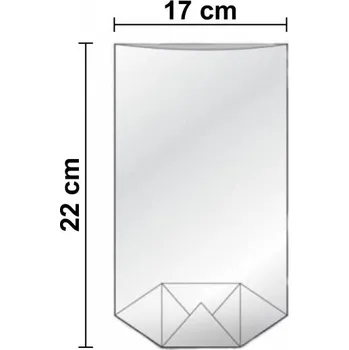 Sáček na potraviny Tatrafánový sáček s křížovým dnem - 170 x 220 mm