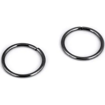 Kroužek spojovací Ø12 mm, barva 4 nikl černý