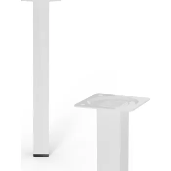 Stolová podnož Walteco Nábytková noha hranatá 25x25x250mm, bílá