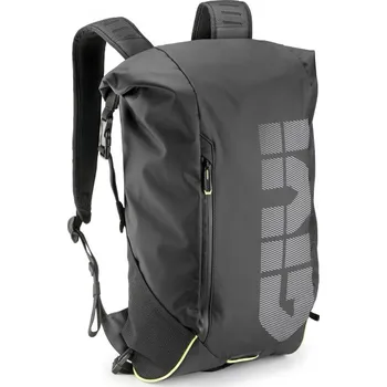 Zavazadlo na motocykl EA148 batoh GIVI s rolovacím uzávěrem, černý, objem 20 l., (základní řada EASY)