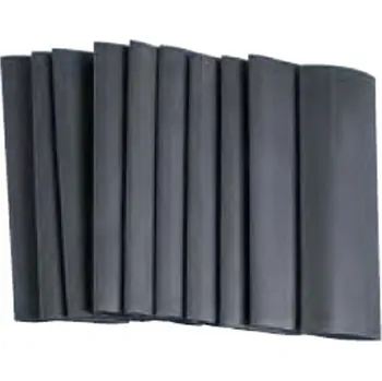 267014 Bužírky teplem smršťovací 2:1, černé, 26 - 12,5 mm, 10 ks, Haupa