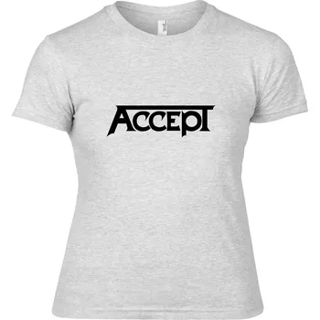 Dámské tričko šedivé dámské triko Accept