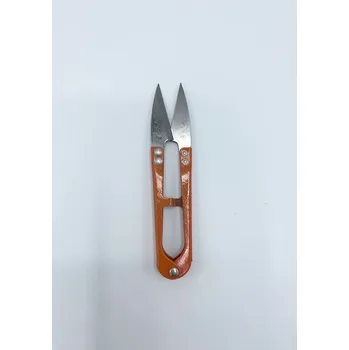 Nůžky cvakačky oranžové celokovové (11cm)