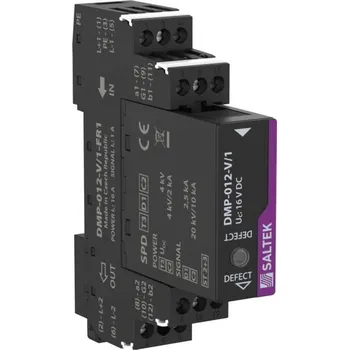 Jistič A05798 DMP-012-V/1-FR1 Kombinace přepěťové ochrany signálové linky a napájení, Saltek