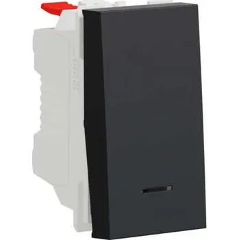 NU310654N Tlačítko s orientační kontrolkou řazení 1/0So, 1M, Antracit, Schneider