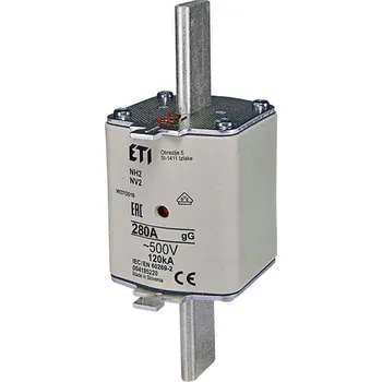 pojistka 004185220 Vložka pojistková NV2 gL-gG KOMBI 500V 280A, ETI