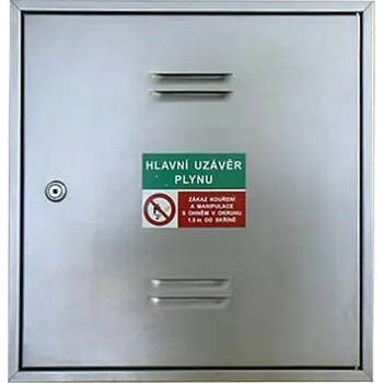 Rozvaděč PS/Z Skříň plynoměrová, leštěný nerez, KL Rozvaděče