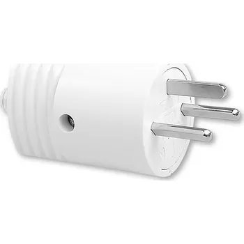 Elektrická vidlice 5538N-C01703 B Vidlice s přímým vývodem, 10 A, 250 V AC, DC, vzor C2, bílá, ABB