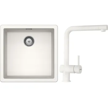 Granitový dřez Set Schock S12-1 (dřez Greenwich N-100 Polaris + baterie Epos Polaris)