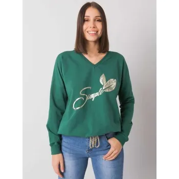 Dámská halenka Dámská halenka plus size JULIEE tmavě zelená