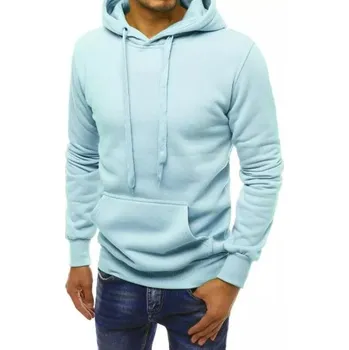 Pánské oblečení Pánská volnočasová mikina s kapucí DEL světle modrá