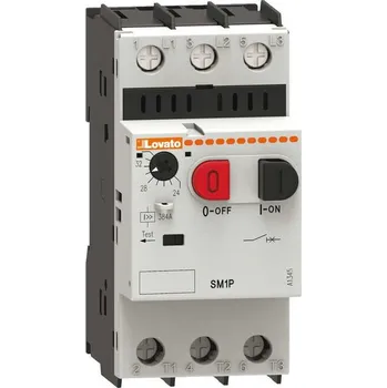vypínač SM1P1400 Spouštěč motorový tlačítkový 9-14A Icu 25kA, Lovato