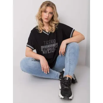 Dámská halenka Dámská halenka plus size BILLI černá