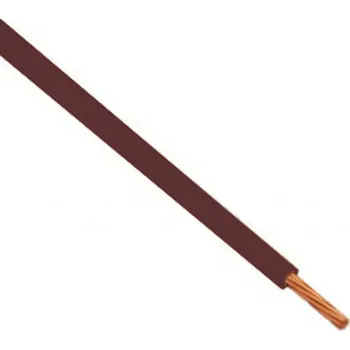 elektrický kabel CYA 0,5 HN Vodič H05V-K 0,5 ohebný hnědý