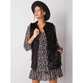 Dámská vesta Dámská vesta kožešinová ADELLE černá