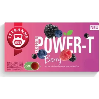 TEEKANNE OVOCNÝ ČAJ S KOFEINEM POWER-T BERRY NĚMECKO!