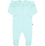 Kojenecký bavlněný overal New Baby Stripes ledově modrá, vel. 74 (6-9m)