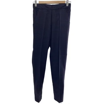 Oodji Dámské slim - fit kalhoty,, s kostkovaným vzorem v tmavě modré a hnědé barvě Velikosti XS-XXL: XS Nové zboží