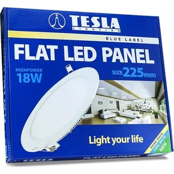 Žárovka TESLA - LED DL201840-3RW, podhledové svítidlo 18W, 230V, 1200lm, 35 000h, 4000K, Ra?80, 120°