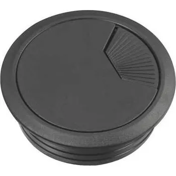 INS61215 2x Kabelová průchodka 60mm, System+, Černá, Schneider