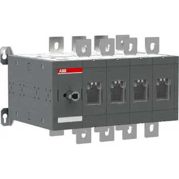 vypínač 1SCA022785R4190 OT800E04C Přepínač 4P I-0-II Ith=800A, montáž na základnu, bez rukojeti a hřídele, ABB