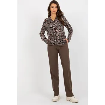 Dámská halenka Dámská halenka s potiskem a výstřihem do V SUBLEVEL černá