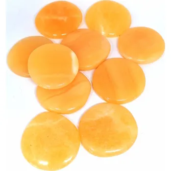 Exkluzivní placičky z oranžového kalcitu – krystal pro kreativitu a vnitřní sílu