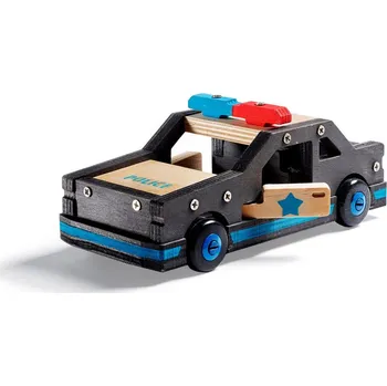 ostatní stavebnice Stanley Jr. OK096-SY Stavebnice, policejní auto, dřevo
