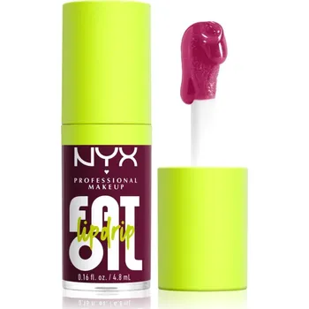 Lesk na rty NYX Professional Makeup Fat Oil Lip Drip olej na rty odstín 04 That's Chic 4,8 ml
