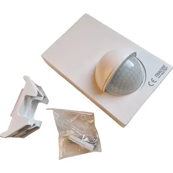 Pohybové čidlo Tracon TMB-016 Infračervený snímač pohybu,se zvýšeným krytím, bílý 230V, 50 Hz, 180°, 1-12 m, 10 s-7 min, 3-2000lux, IP44 (Tracon TMB-016)